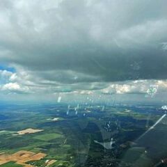 Flugwegposition um 12:35:13: Aufgenommen in der Nähe von Kreis Zalaegerszeg, Ungarn in 1178 Meter